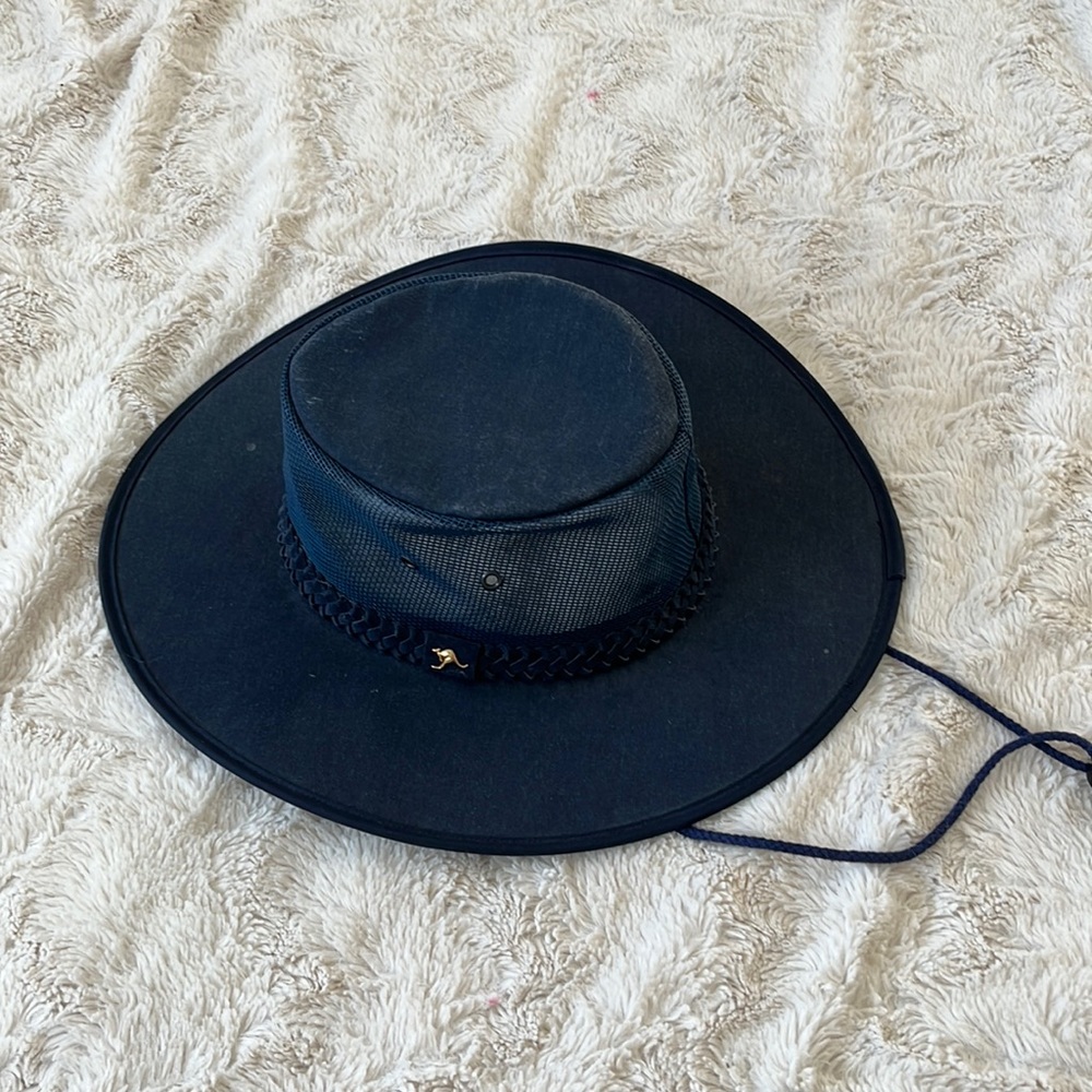 Ozzie  Navy Blue Cotton Blend Men’s Cooling Hat Size Large